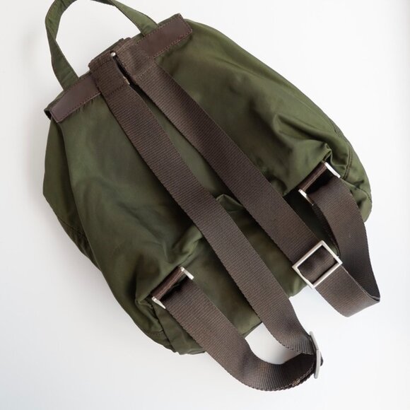 Authentic Preowned Prada Green Nylon Small Backpack - Picture 8 of 13